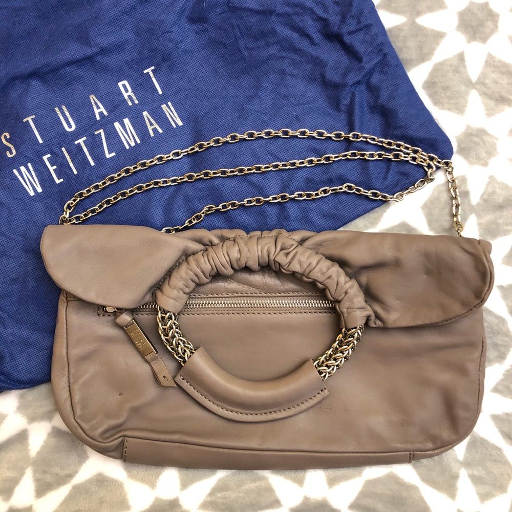 Stuart Weitzman Clutch W/ Removable Handle - image 1